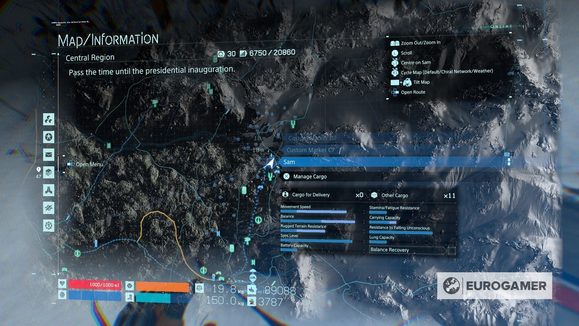 Death Stranding Memory Chip locations What 'glowing' objects mean and